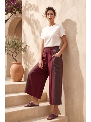 Sentez Nouro Kombinli Pantolon 5608 Bordo
