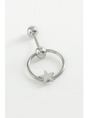 Gees Global Yıldız Çelik Piercing 1 Adet
