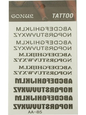 Gees Global Yazılı Tattoo Dövme Sticker