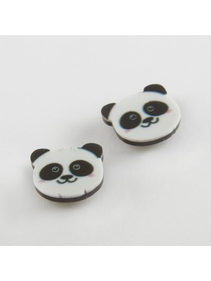 Gees Global Panda Mıknatıslı Plastik Çocuk Küpesi