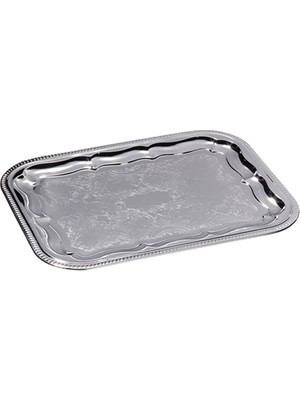 Aro Krom Kare Tepsi 41X31CM - Nikel ve Krom Kaplama 2'li Ekonomik Paket