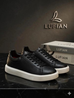 Lufian LFR-6060 Erkek Siyah Beyaz Sneaker Ayakkabı