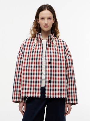Tommy Hilfiger Check Cotton Short Parka