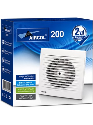 Aircol 200 Lük Aspiratör Fan