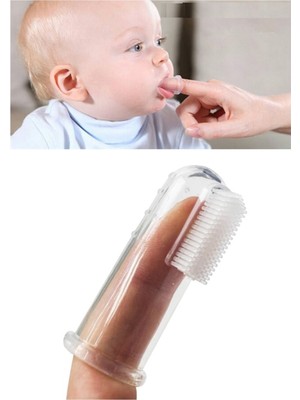 Aktif Bebek Savon Sera Silikon Parmak Diş Kaşıyıcı ve Jeli
