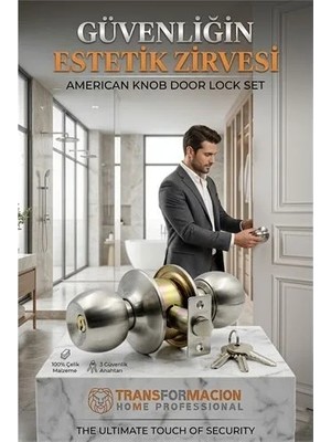 İlk El Grup Topuzlu Kilit Amerikan Kapı Kilit Buton Set 426576