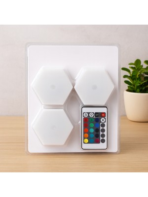 İlk El Grup LED Lamba Seti Rgb Kumandalı Dokunmatik Pilli 3'lü (6 Led)