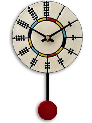 Lusenne Duvar Saati: El Yapımı Modern Geometrik Seramik