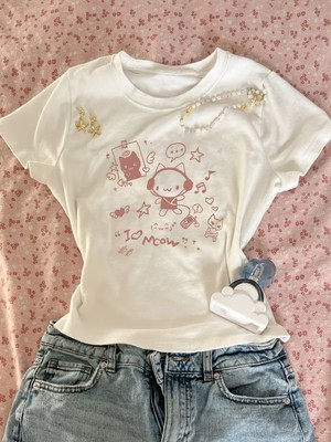 Touz Kemer Boy Vintage Design Crop Bluz