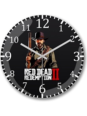 Lusenne Duvar Saati: Gerçek Cam Bombeli ile Red Dead Redemption 2 Teması