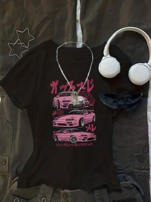 Touz Kemer Boy Tokyo Drift Retro Japon Crop Bluz