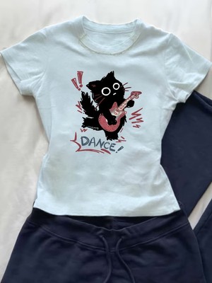 Touz Kemer Boy Cat's Dance Crop Bluz