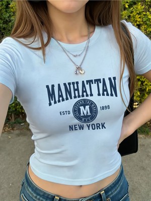 Touz Kemer Boy Manhattan Crop Bluz