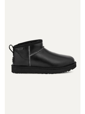 UGG Kadın Düşük Bilekli Rahat Taban Deri Siyah Bot & Bootie 1163490-BLACK