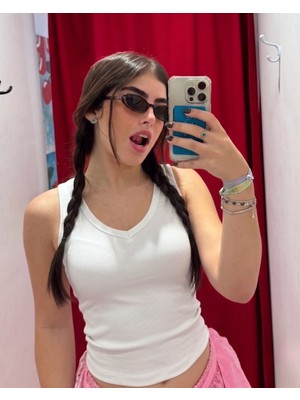 Touz 90's Basic Retro Bluz Crop