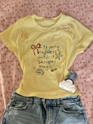 Touz Kemer Boy Vintage Design Crop Bluz
