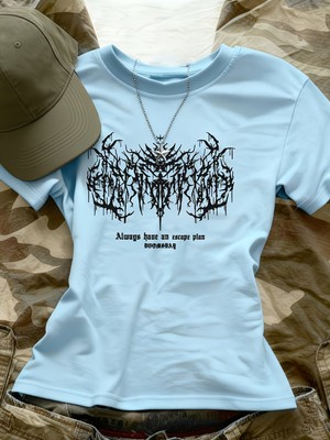Touz Kemer Boy Always Have Gothic Crop Bluz