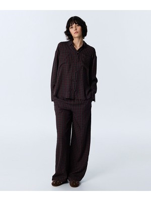 Twist Pötikare Desen Wıde Leg Pantolon TW6260003176008