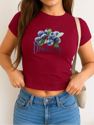 Touz Kemer Boy Blueberry Crop Bluz