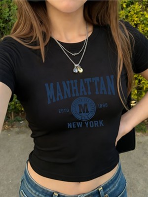 Touz Kemer Boy Manhattan Crop Bluz