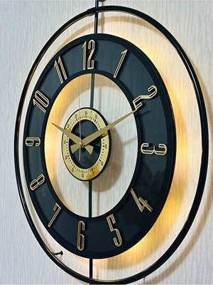 Lusenne Duvar Saati: Gerçek Cam ve Metal Çerçeveli , Modern Tasarım