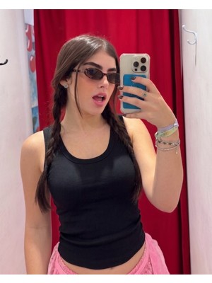Touz 90's Basic Retro Bluz Crop