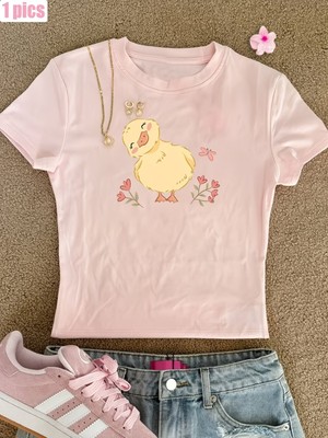 Touz Kemer Boy Cute Chick Crop Bluz