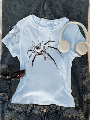 Touz Kemer Boy Gothic Spider Crop Bluz