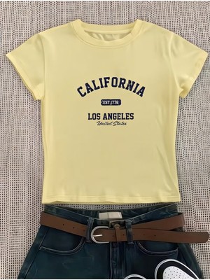 Touz Kemer Boy California Est 1776 Crop Bluz