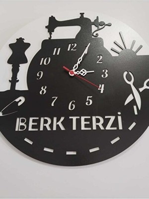 Lusenne Duvar Saati: Kişiye Özel Isimli Terzi ve Dükkan Tasarım