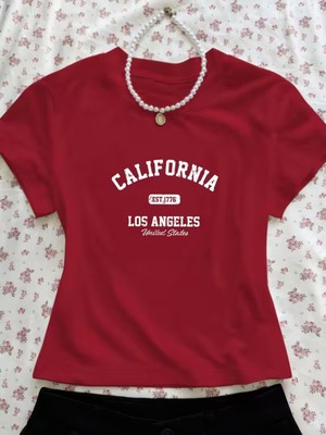Touz Kemer Boy California Est 1776 Crop Bluz