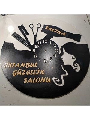Lusenne Duvar Saati: Kişiye Özel Mdf , Kuaför ve Güzellik Merkezi Için Tasarım