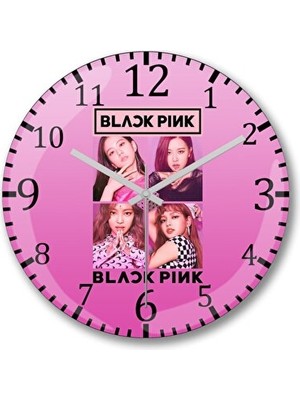Lusenne Duvar Saati: Blackpink Bombeli Gerçek Cam , Modern ve Şık Tasarım