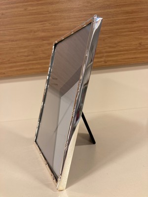 Plus Home Resim Çerçevesi Bambu Model Metal Pirinç Ince Kenarlı Renk Gümüş Ortaboy Ebat 15X20 cm