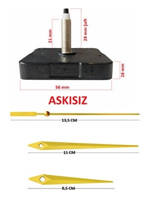 Lusenne Duvar Saati: Askısız Akrep ve Yelkovanlı Düz Mekanizma