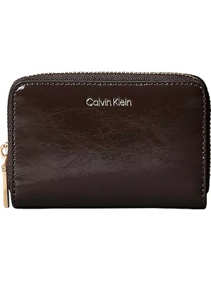 Calvin Klein Kadın Logolu Iç Bölmeli Kahverengi Cüzdan LV04F1201G-BAL