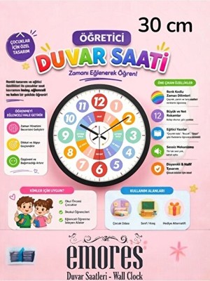Lusenne Duvar Saati: Eğitici Çocuklar Için Öğretici