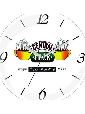 Lusenne Duvar Saati: Klasik ve Şık Central Perk Temalı Sessiz