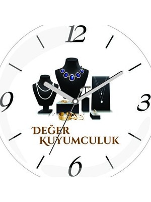 Lusenne Duvar Saati: Kişiye Özel Kuyumculuk Temalı Pırlanta Ç