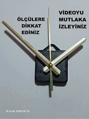 Lusenne Duvar Saati: Sessiz Çalışan Mekanizması, 22 mm Şaft, Askılı ve Güvenilir