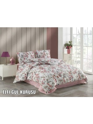 Kristal Terry Cotton Çift Kişilik Nevresim Takımı Elfi Gülkurusu