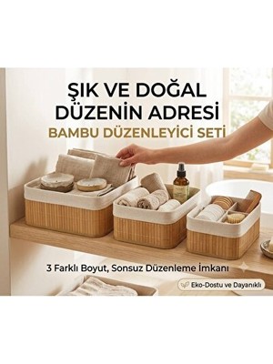 Lusenne Sepet: Kare Stil Dekoratif Seti - Ev ve Ofis Için Şık Düzenleme
