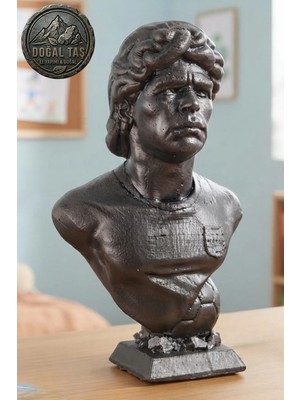 Craft 3d Atölye Maradona (13 Cm Boyunda)  Beton Biblo Figür- Paketi İle Beraber