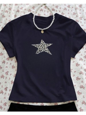 Touz Kemer Boy Baby Tee Star Crop Bluz