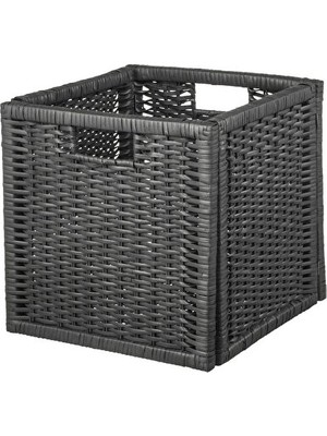 Lusenne Sepet: Koyu Gri Klasik - 32X34X32 cm Boyutlarıyla Çok Amaçlı Kullanım