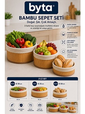 Lusenne Sepet: Çok Amaçlı Gıda Temalı Bambu Seti