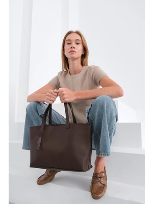 Shule Bags Joli Everyday Omuz Çantası Kahve