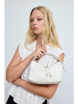 Shule Bags Lete El ve Çapraz Çanta Krem