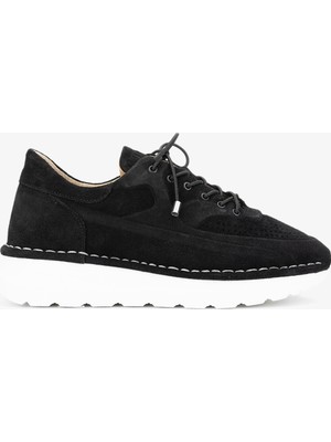 Valmenti Zoe Kadın Siyah Süet Hakiki Deri Sneakers & Spor Ayakkabı 775 26511 Bn Ayk Y24