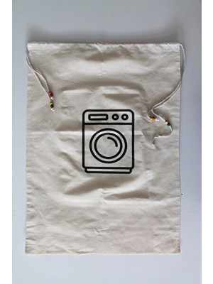 Lusenne Çamaşır Sepeti: 50X70CM Çamaşır Torbası, Baskılı ve Çok Amaçlı Kirli Torbası
